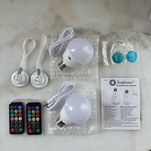 Rechargeable LED Light Bulb 2 Pack